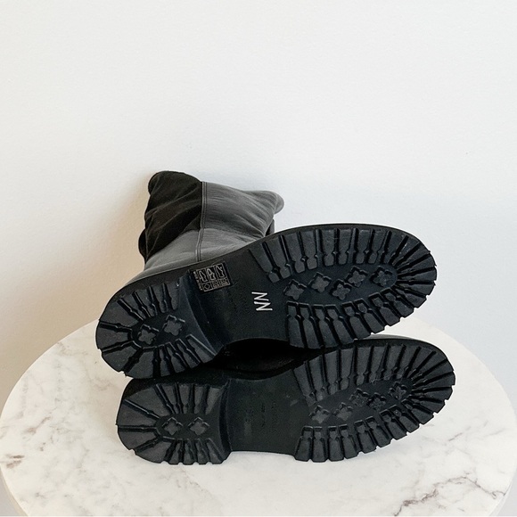 NEW Aquatalia Mattie Water Resistant Leather/Suede Tall Boots Black Size 6.5 - Picture 8 of 8